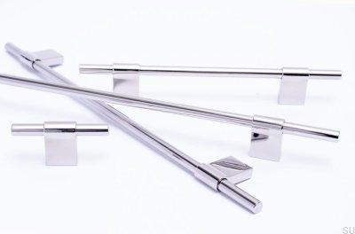 Мебельная ручка Line 224 Silver, Steel, Polished