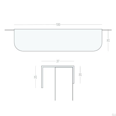 Ручка мебельная обрезная Edit O Brass Brushed Unpainted