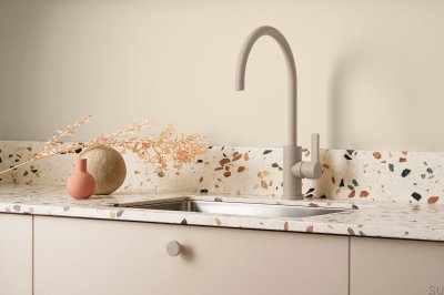 Круглая мебельная ручка металлическая Greige