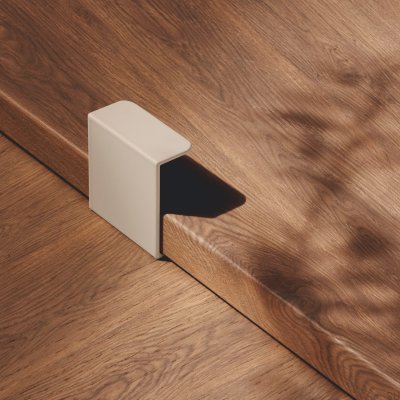 Мебельная ручка Hide 40 Edge, металл, серый