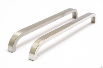Удлиненная мебельная ручка Slim 224 Silver, Steel, Brushed