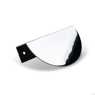 Мебельная ручка Catania 100 Edge, полированный хром