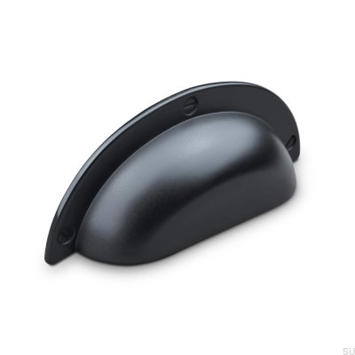 Мебельная ручка Conti 64 Shell, металл, черный матовый