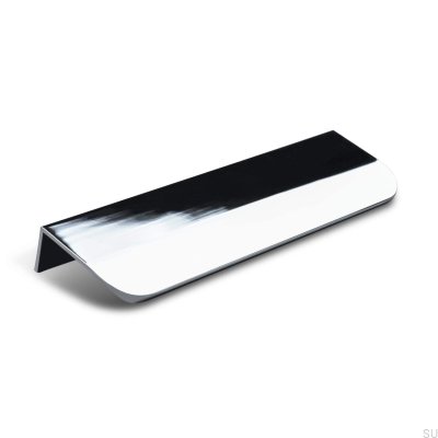 Мебельная ручка Poppi 136 Edge, полированный хром