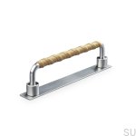 157154SP--Uchwyt-meblowy-podłużny-Asissi-Wrapped-128-Srebrny-Szczotkowany-z-Jasną-Brązową-Skórą-Teofils-Skandynawskie-Uchwyty_2