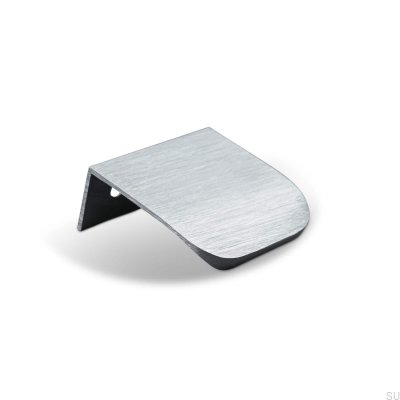 Мебельная ручка Poppi 40 Edge, матовое серебро