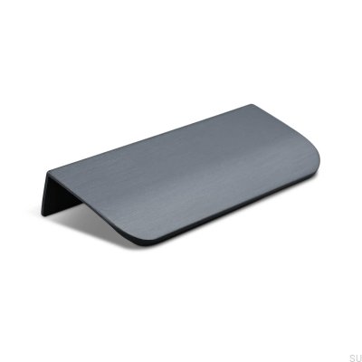 Мебельная ручка Poppi 96 Edge, Матовый черный металл