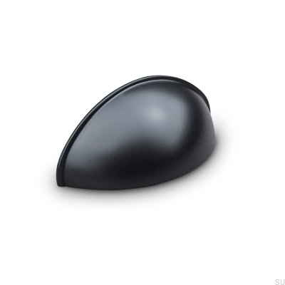 Мебельная ручка-ракушка Tolfa 64, металл, черный матовый