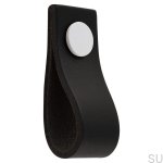 11550101SP--Gałka-meblowa-Loop-Ari-Skórzana-Czarna-z-Białym-Theofils-Skandynawskie-Uchwyty_1