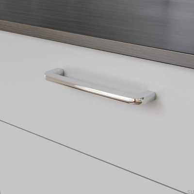 Visby 192 ручка мебельная продолговатая, полированный хром