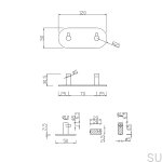 17000050--Wieszak-ścienny-Tours-120-2-Srebrny-Szczotkowany-Theofiles-Skandynawskie-Uchwyty_2