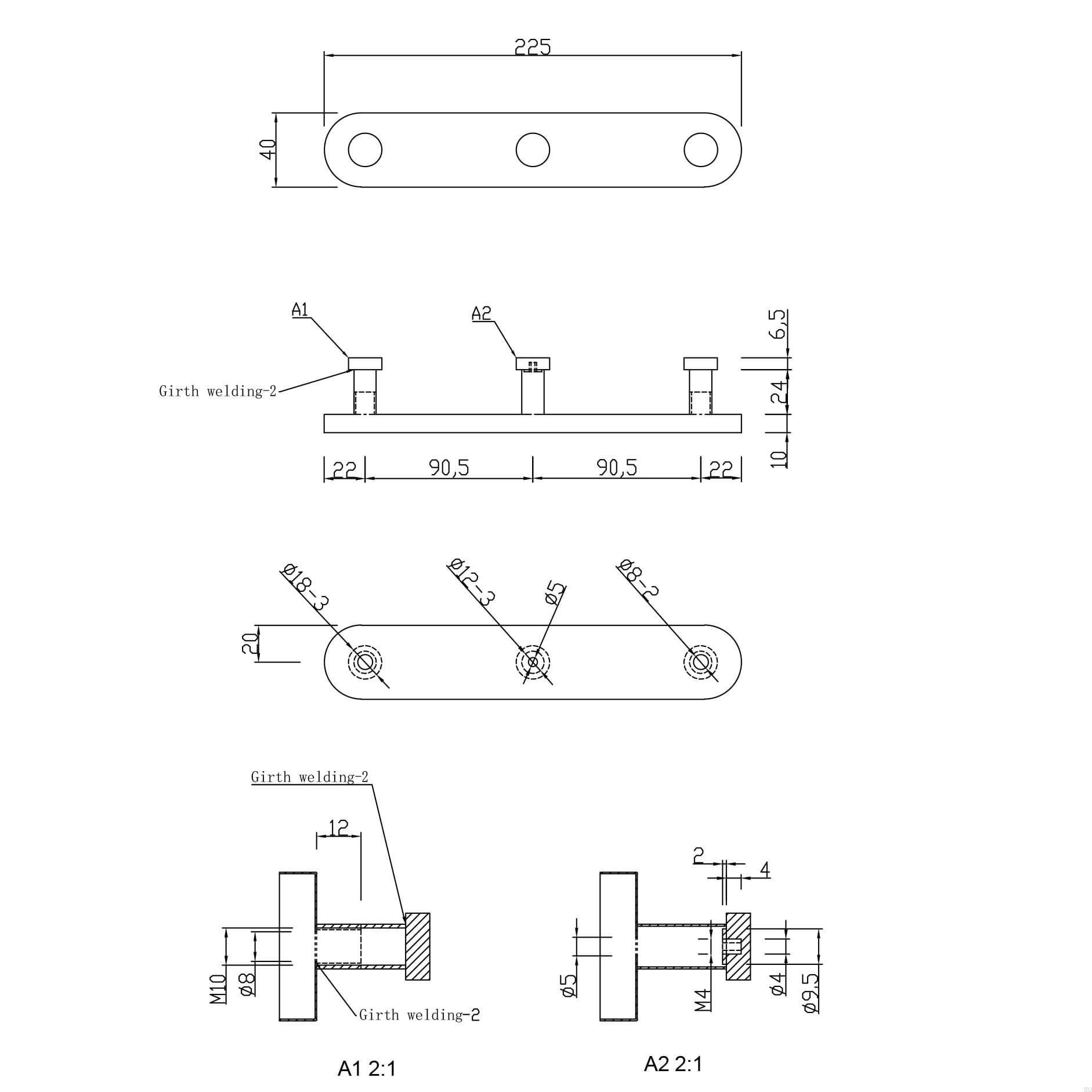 17000069--Wieszak-ścienny-Dijon-225-3-Srebrny-Szczotkowany-Theofiles-Skandynawskie-Uchwyty_2