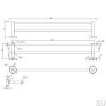 17000072--Wieszak-na-ręcznik-Dijon-Podwójny-Srebrny-Szczotkowany-Skandynawskie-Uchwyty_2
