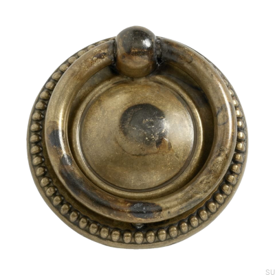 Круглая мебельная ручка Ring 106 41 Античная бронза