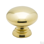 Gałka meblowa 411 24 Złota mosiężna polerowana zdjęcie