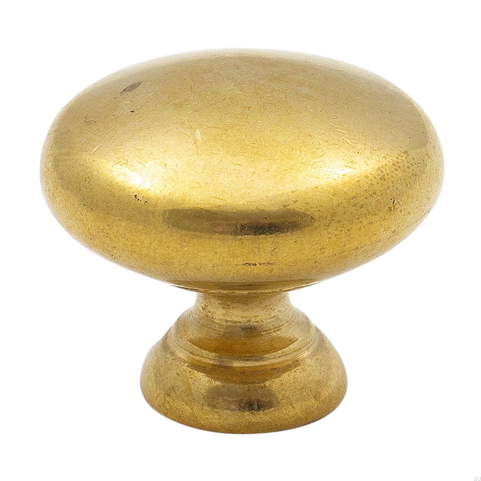 Gałka meblowa 411 32 Złota mosiężna nielakierowana zdjęcie