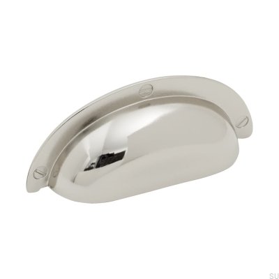 Ручка мебельная из раковины Bowl 3922 64 Никель полированный серебристый