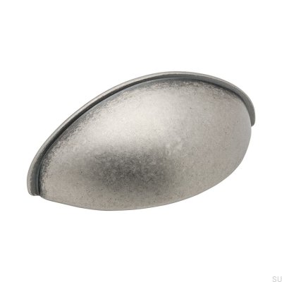 Ручка мебельная из ракушки 2532 64 Aged Silver