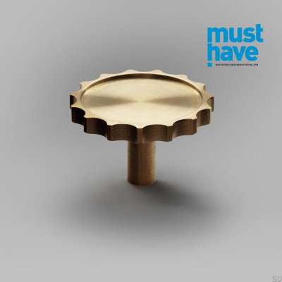 Ручка мебельная Lexi L Матированная латунь Неокрашенная