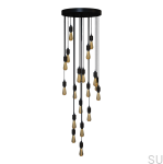 żyrandol kaskadowy Buster czarny