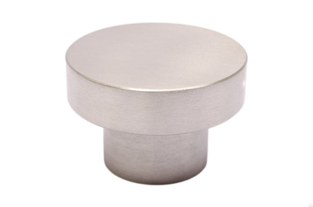 Zdjęcie gałki meblowej Dot 50 szczotkowanej aluminiowej