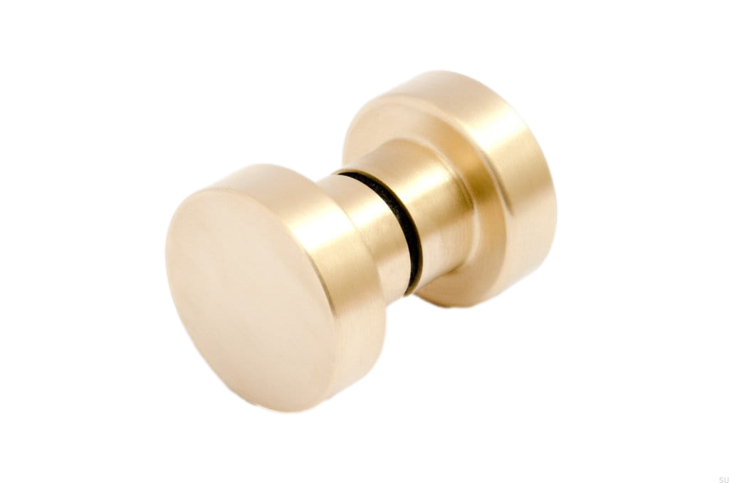 Gałka do drzwi Dot 30 mosiądz szczotkowany