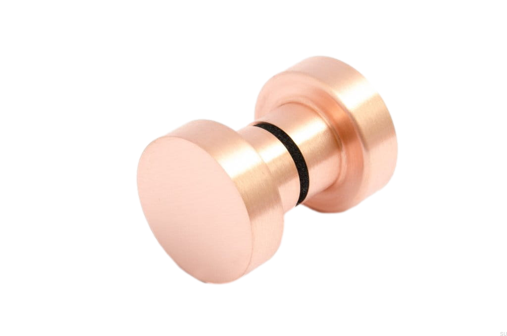 Gałka drzwiowa Dot 30 miedź szczotkowana