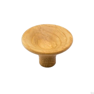 Zdjęcie produktowe gałki meblowej Trumpet 38 drewnianej dębowej