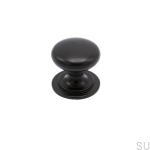 Gałka meblowa mynta czarna metalowa