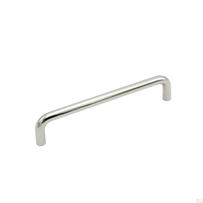 Продольная мебельная ручка Bolmen 128 Никелированная латунь