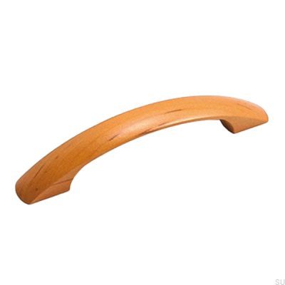 Ручка мебельная продолговатая 2020 128 Wooden Cherry