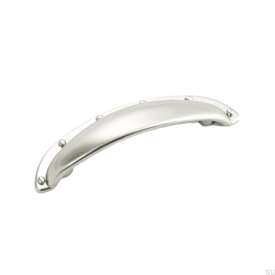 Ручка мебельная из ракушки 8952 silver