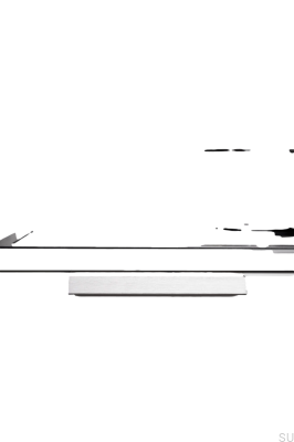 Ручка для мебели Bench 160 с алюминиевой шлифованной кромкой