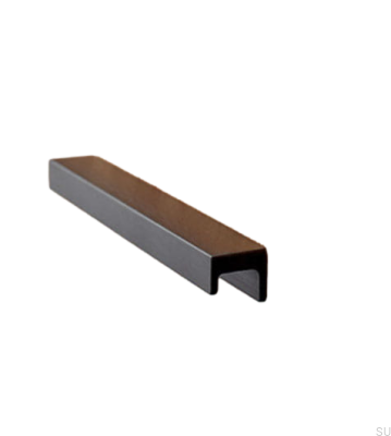 Station 160 Алюминиевая удлиненная мебельная ручка матово-черная шлифованная