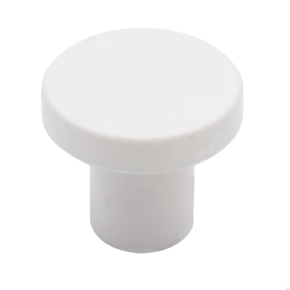 Gałka meblowa 2078 Metalowa Biała Matowa