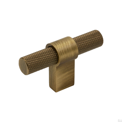 Мебельная ручка Т-образная дуга Helix Antique bronze