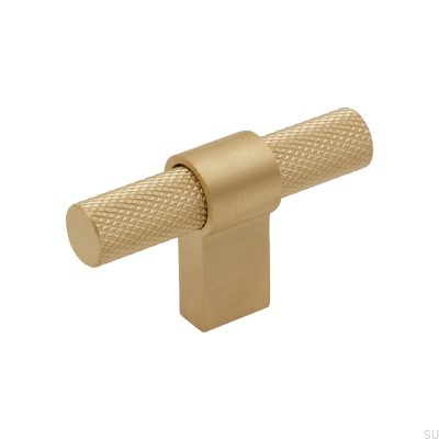 Мебельная ручка T-Bar Helix Brushed Gold