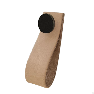 Мебельная ручка Loop 80 Leather with Black