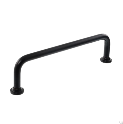 Ручка мебельная удлиненная 1353 160 Металл Черный