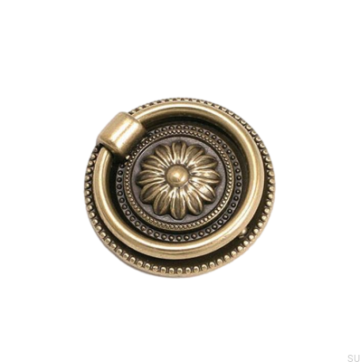 Ручка мебельная круглая 5249 38 Бронза античная