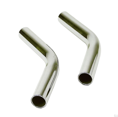 Уголок для кухонной трубы 135 Полированный хром