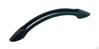 Ручка мебельная удлиненная 1026 96 Металл Черный Матовый