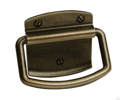 Ручка мебельная удлиненная 1816 32 Античная бронза