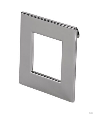 Ручка мебельная квадратная 2057 Полированный хром