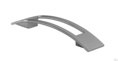 Ручка мебельная удлиненная 2113 96 Хром полированный