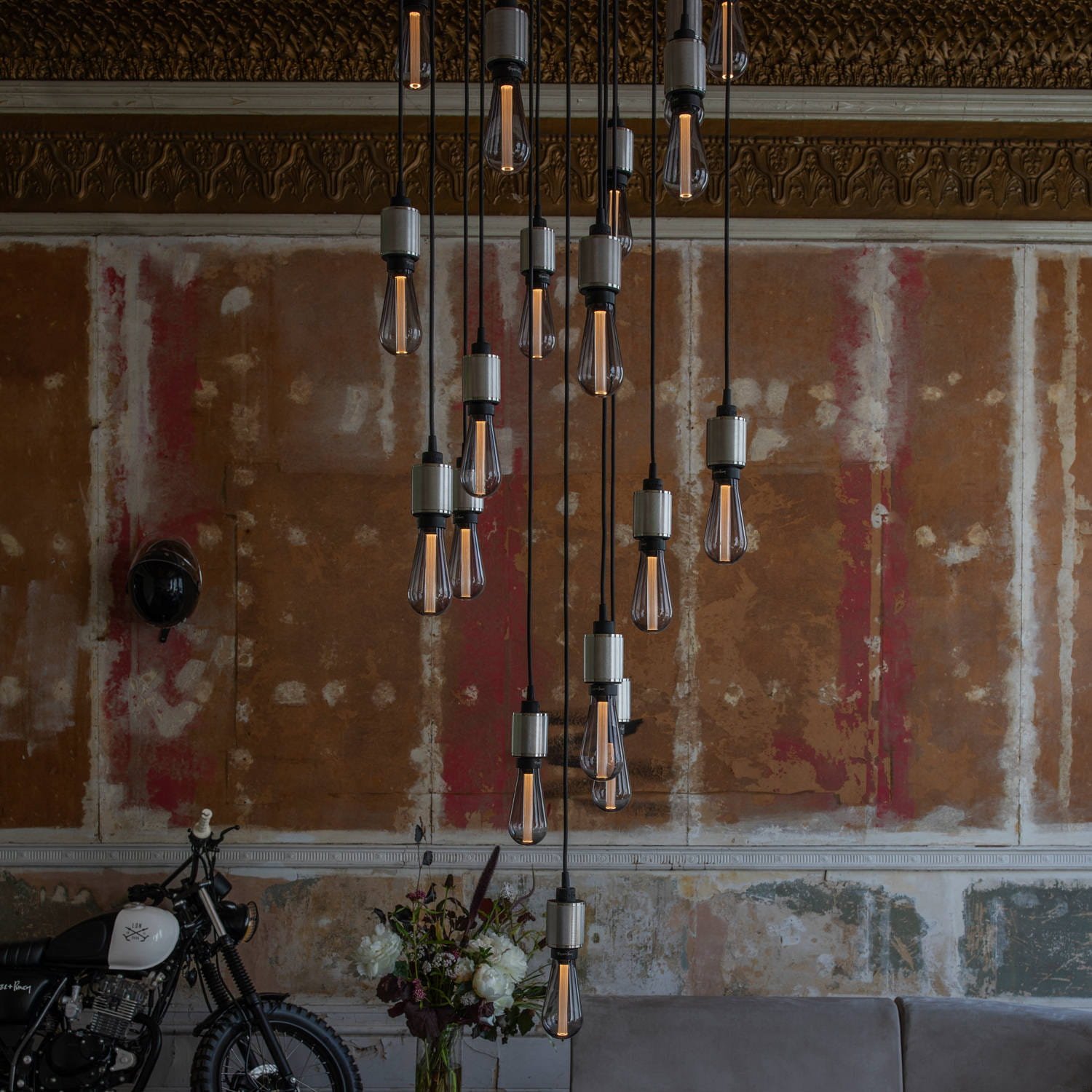 żyrandol kaskadowy Buster srebrny