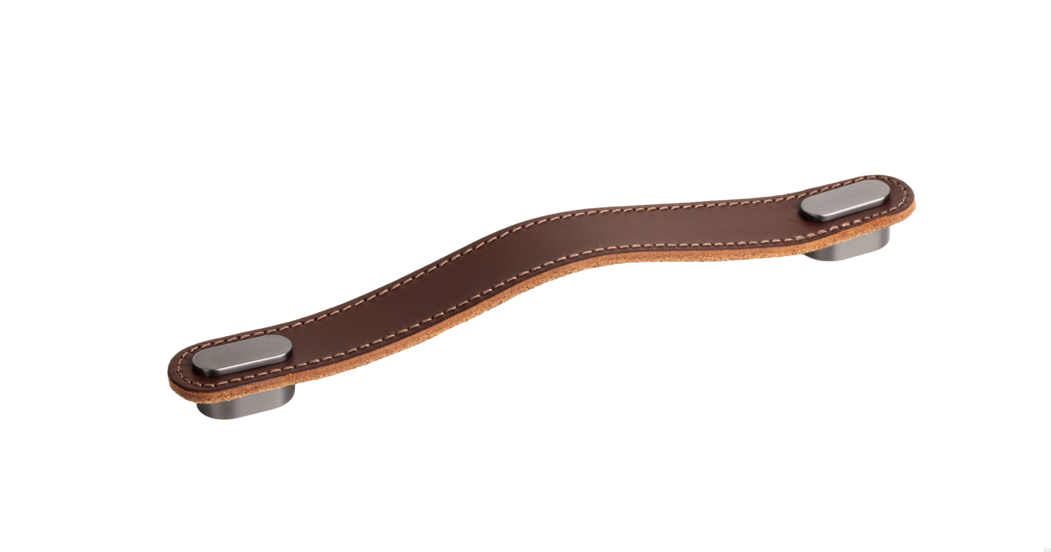 0507160P3631--OBLONG - 22x197mm brown leather+brush grey hdle-Viefe-Skandynawskie-Uchwyty.jpg