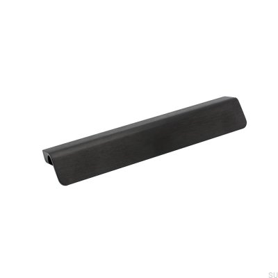 Ручка мебельная бахрома продолговатая, металл, черная