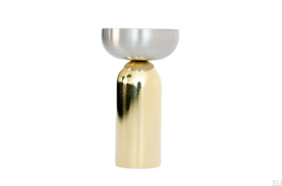 Настенная вешалка Kokeshi Mix 3052 Полированная латунь, неокрашенная, матовая сталь