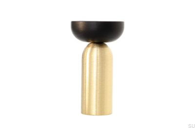 Kokeshi Mix 3052 Настенная вешалка Матовая латунь Неокрашенная с черным алюминием